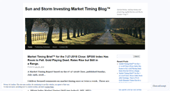 Desktop Screenshot of market-timing-blog.sunandstorminvesting.com